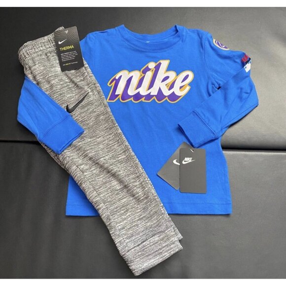 NWT Nike Jogger & Long Sleeve Tee Set Boys Size 4